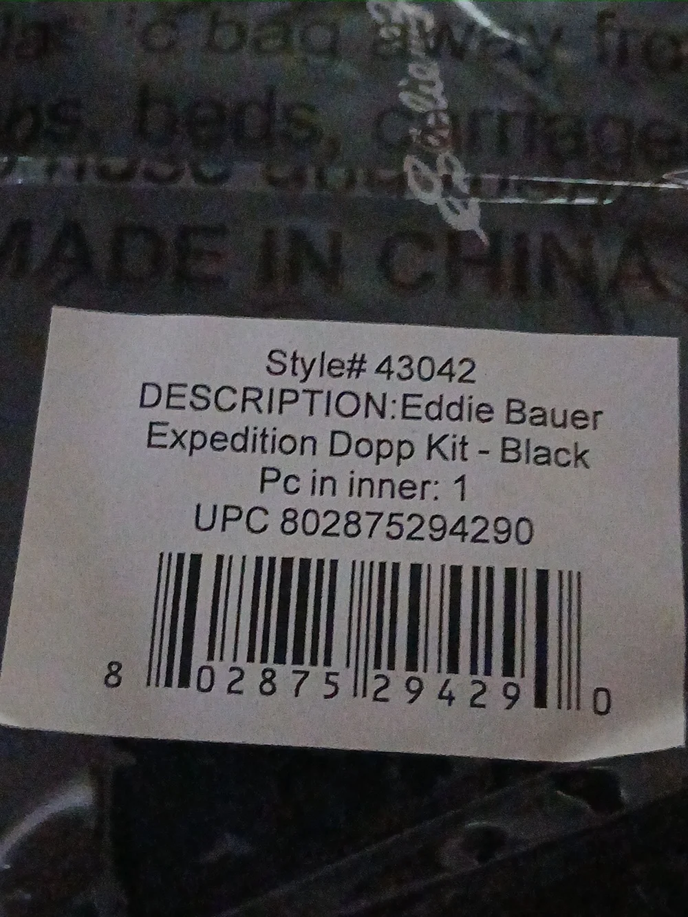NWT Eddie Bauer Expedition Dopp Kit or Travel Bag